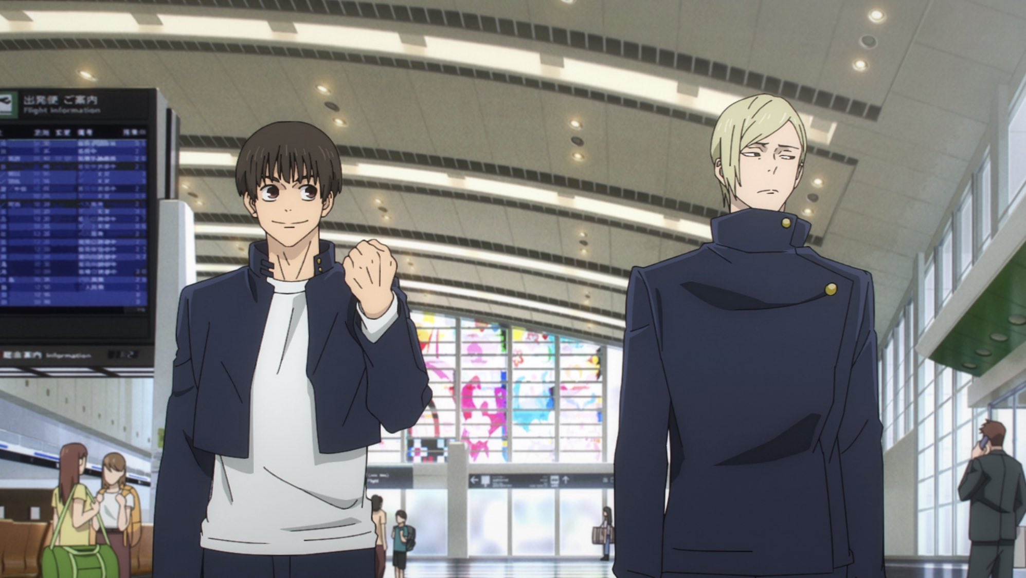 Lightning on X: Kento Nanami & Yu Haibara, 1st years of Technical College.  Haibaras jacket is cropped shorter than in the manga Both come from normal  families, both have a love of