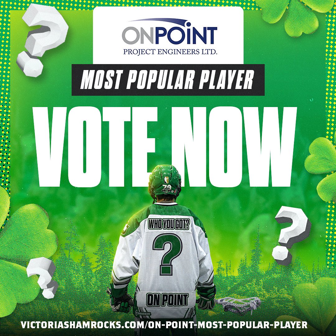 WLAShamrocks's tweet image. It’s time to vote for our On Point Most Popular Player, which is voted on by you, #ShamrocksNation! 

To vote, head to victoriashamrocks.com/on-point-most-…

#OnPoint #MostPopularPlayer