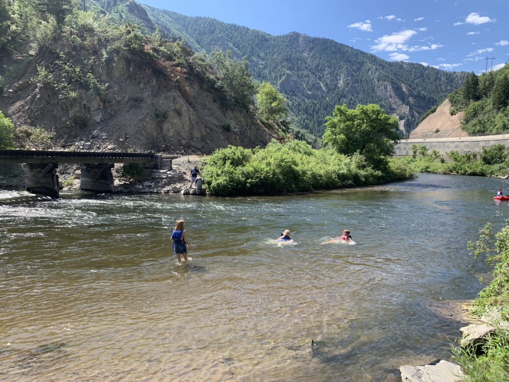 Day 2 of Camp Cystinosis: rafting on the Provo River