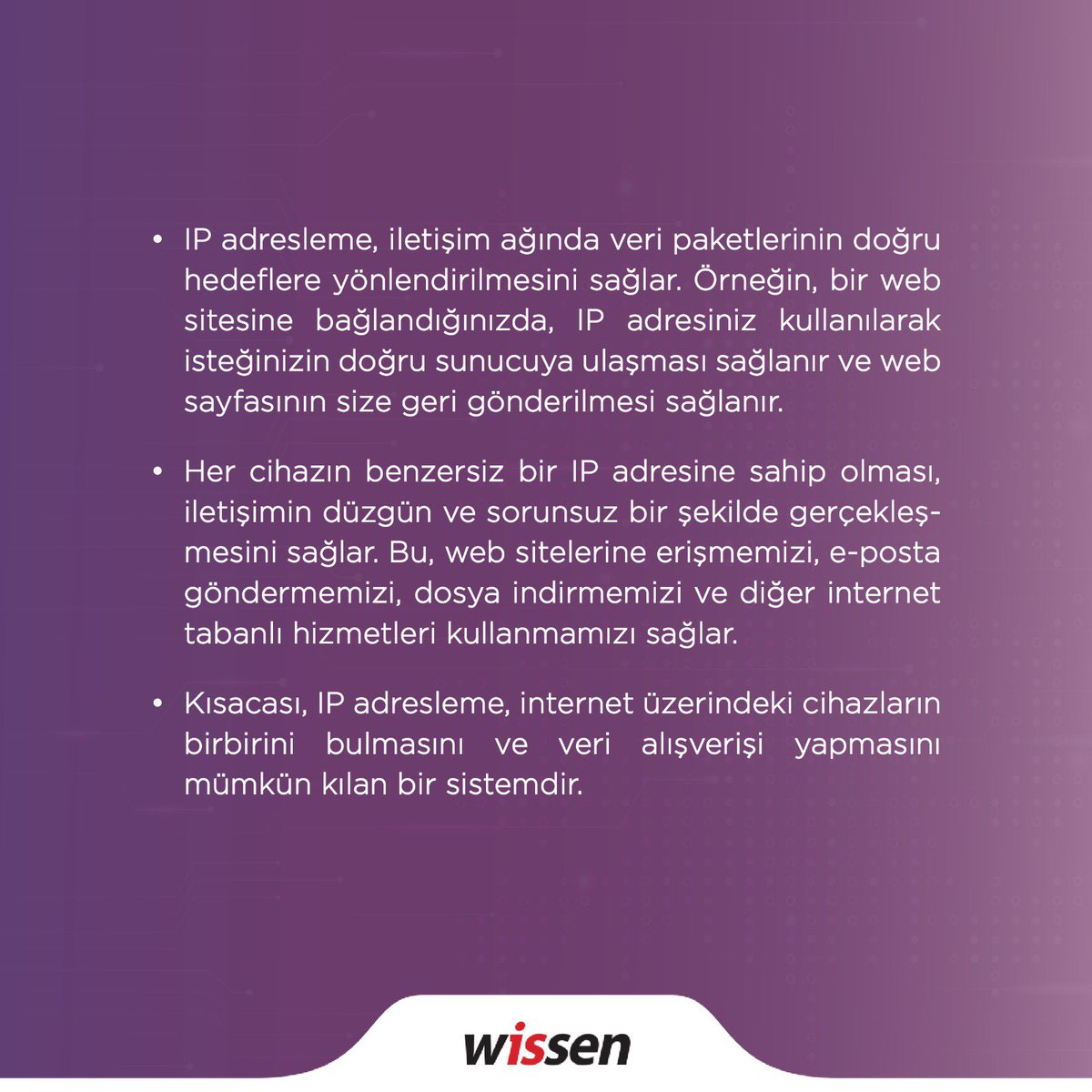 IP Adresleme Nedir? 🔍

#wissen #wissenakademie #wissentech #internet #internetprotocol #developer #software #yazılım #bilişim