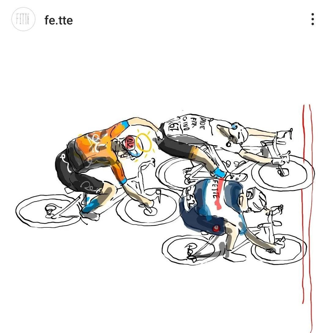 Wanneer 1 beeld meer zegt dan 1000 woorden!🥹 #TDF2023 

Geweldig artiestenwerk door fe.tte!👏