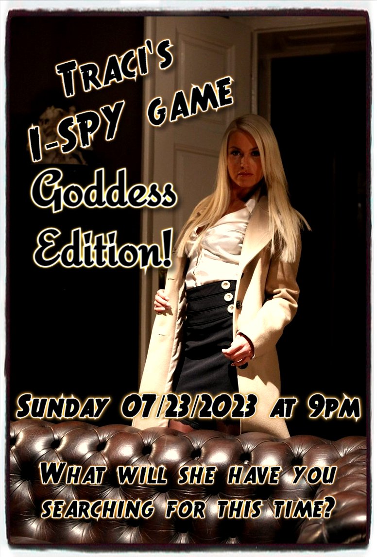 Cum join us while we have loads of fun while playing I-SPY: Goddess Edition! We give away FREE STUFF every single game! DO NOT miss your chance to win a FREE 15 minute call with one of these sexy Goddesses here at the Temple! #PhoneSex #PhoneSexTemple #TempleGames #FreeShit #XXX
