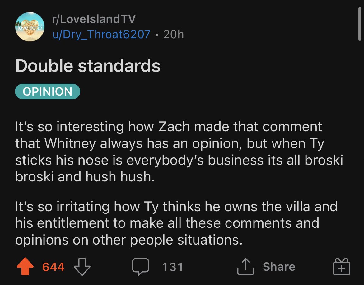 They can never! #hatenothing #itsgivingdoublestandards #LoveIslandUK #LoveIsland #LoveIslandfr