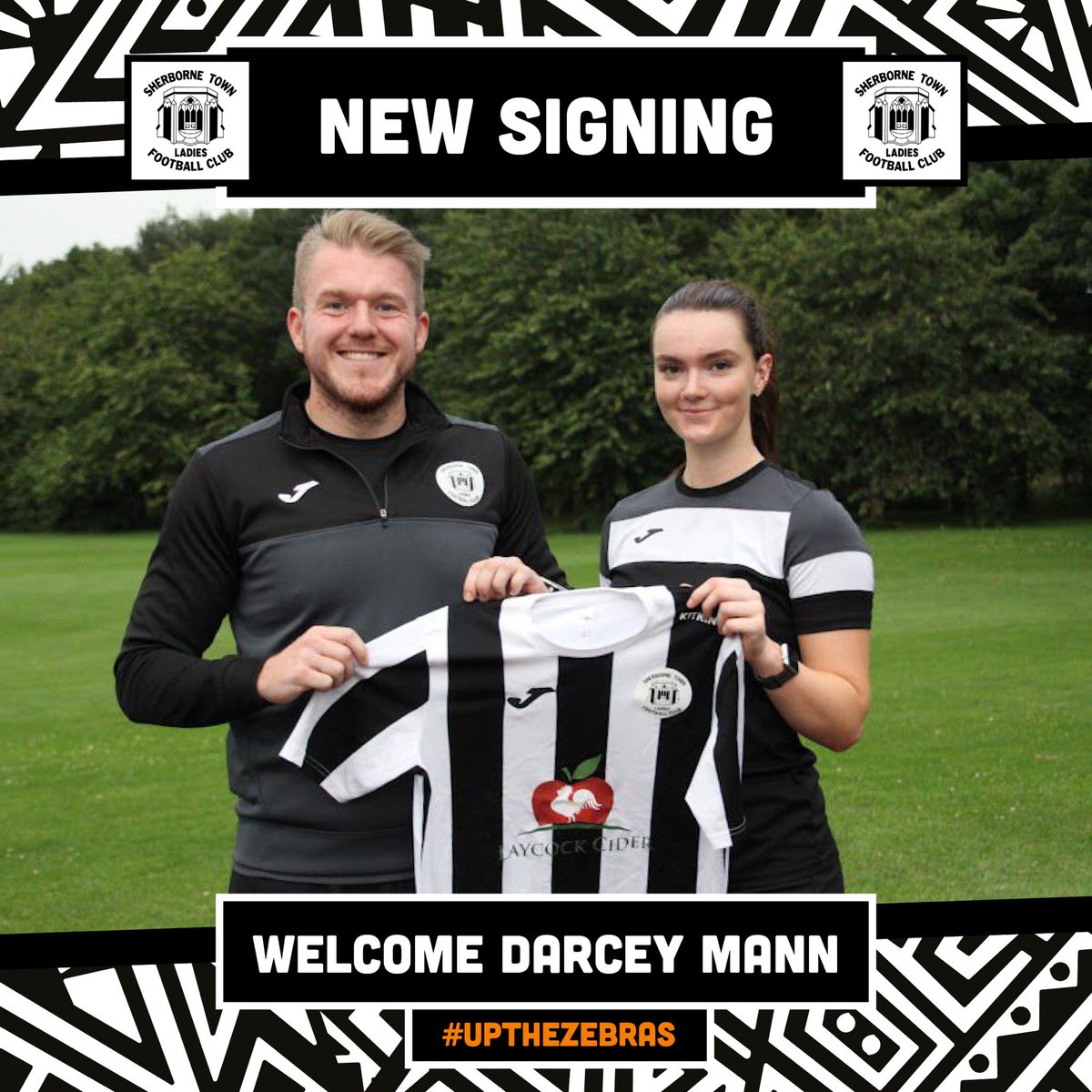 SherborneLFC's tweet photo. ✍️ Next up.. we welcome back Darcey Mann to the Zebra family after a season away. 

Darcey is a strong, pacey full back with lots of energy! 🦓🖤
#upthezebras https://t.co/8AdwHkcSao