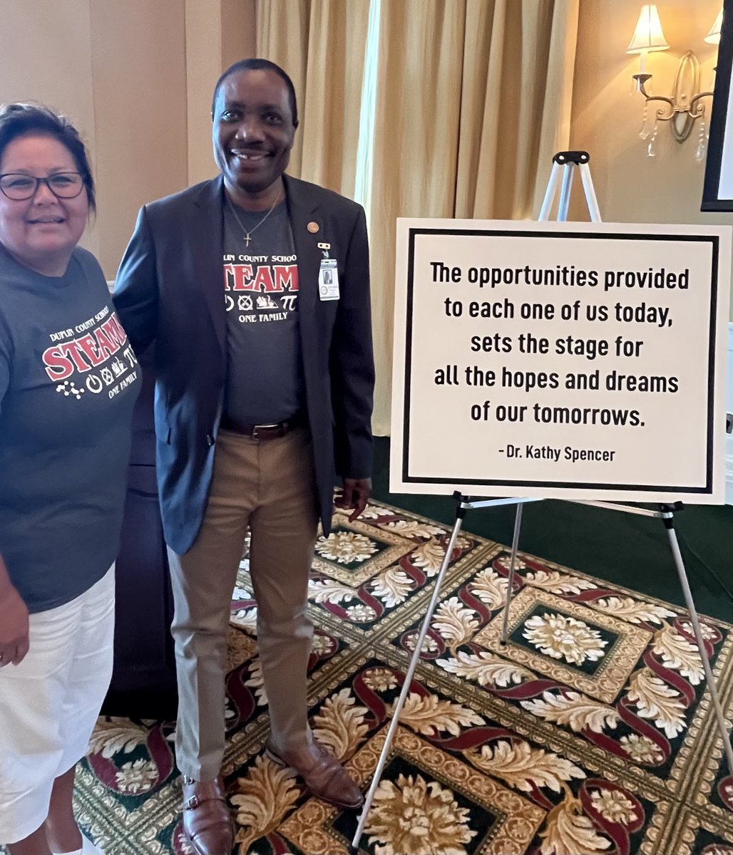 A great day of leadership development with Duplin County Schools focusing on Courageous and Optimistic Leadership heading into 2023-24.