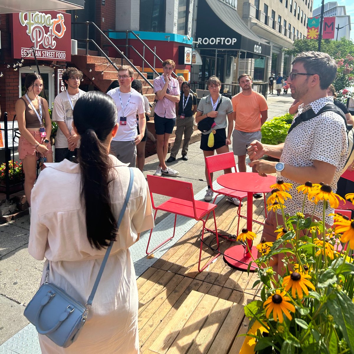 OP's Urban Design team led a tour for <a href="/AIASorg/">AIAS National</a> architecture students at the Grassroots Leadership Conference today. It was privilege to share DC's efforts toward expanding and improving Downtown public space to make it more inclusive and inviting. Thank you for the opportunity!