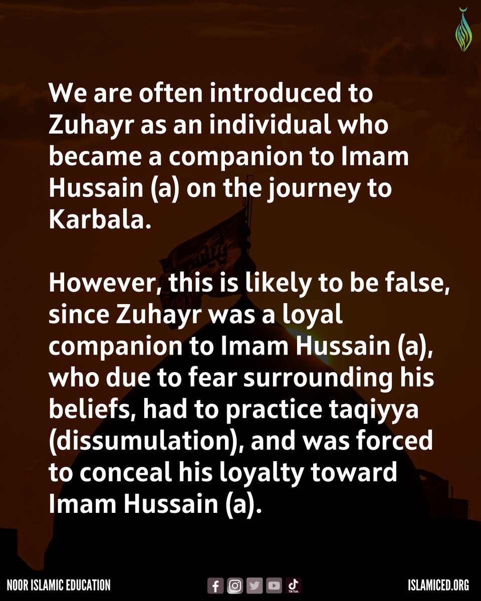 NoorIslamicEd's tweet photo. Exemplary Role Model: Zuhayr ibn Qayn ⁠
⁠
#ExemplaryRoleModel #ZuhayrIbnQayn #GuidedByTheProphet #FollowingInTheirFootsteps #Muharram2023 https://t.co/lGpdRqx90h