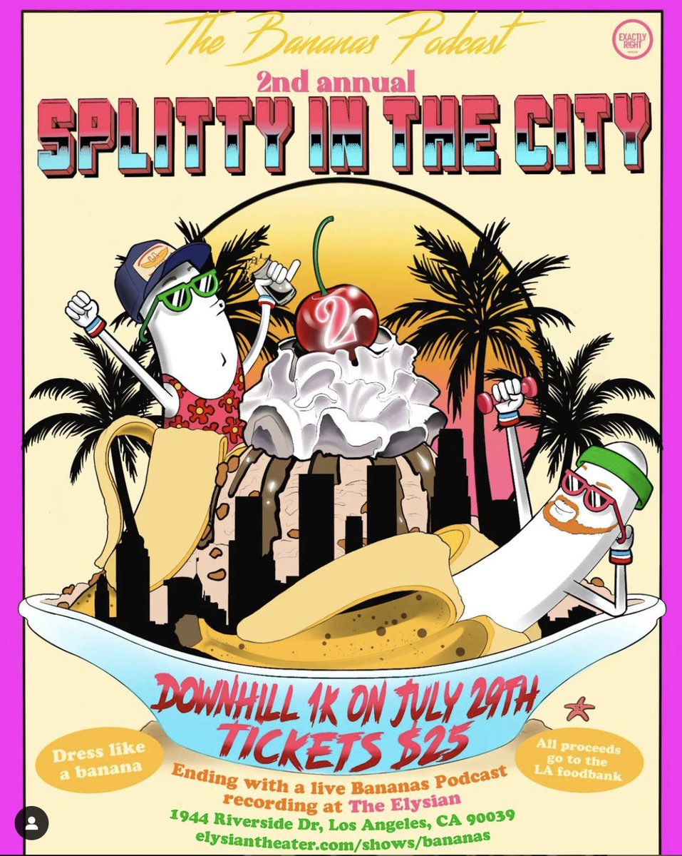 #PickoftheDay: Bananas Podcast Splitty in the City 1k (in LA) 7/29 thecomedybureau.com/bananas-podcas…