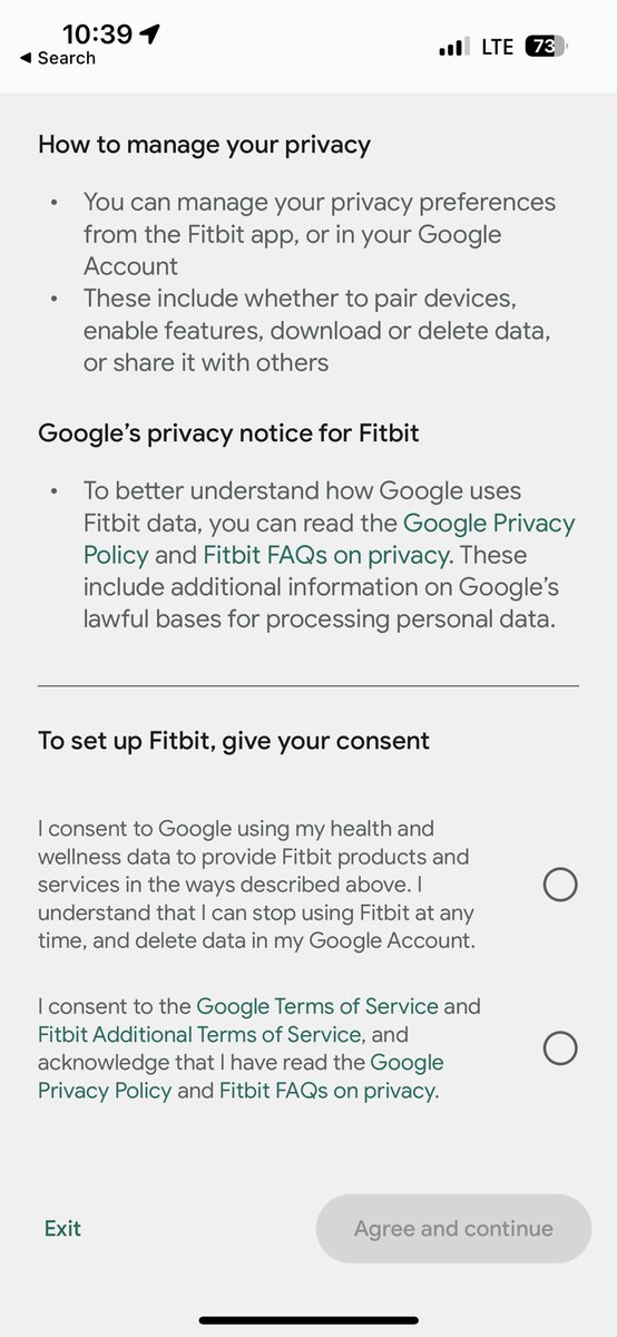 Hey @Google @fitbit since I don’t consent to give you my health & wellness data to make $$$ from… how am I meant to use my #Fitbit #watch?

Few suggestions:
- give people the option to hand over their data in exchange for revenue share and/or
- don’t charge for hardware if the… https://t.co/BQPHnKV04x https://t.co/jBUBQAyWv6