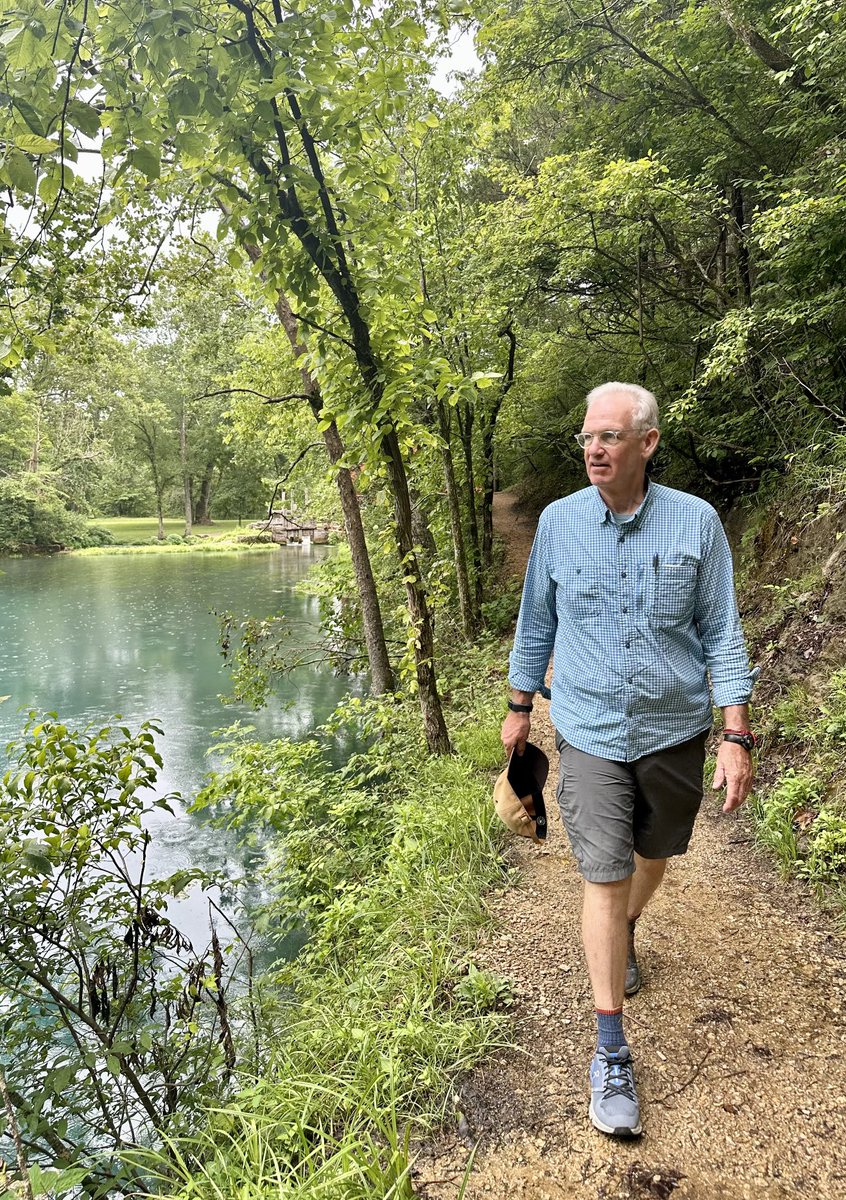 Alley Spring on a rainy day before kayak trip on Missouri’s splendid Jacks Fork River. Outdoor beauty is good for the soul