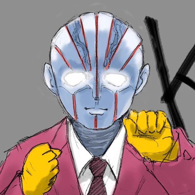 よし、できた_φ(・_・ なんか、混ざってしまったけど、いいか…  #シン・仮面ライダー #ロボット刑事K