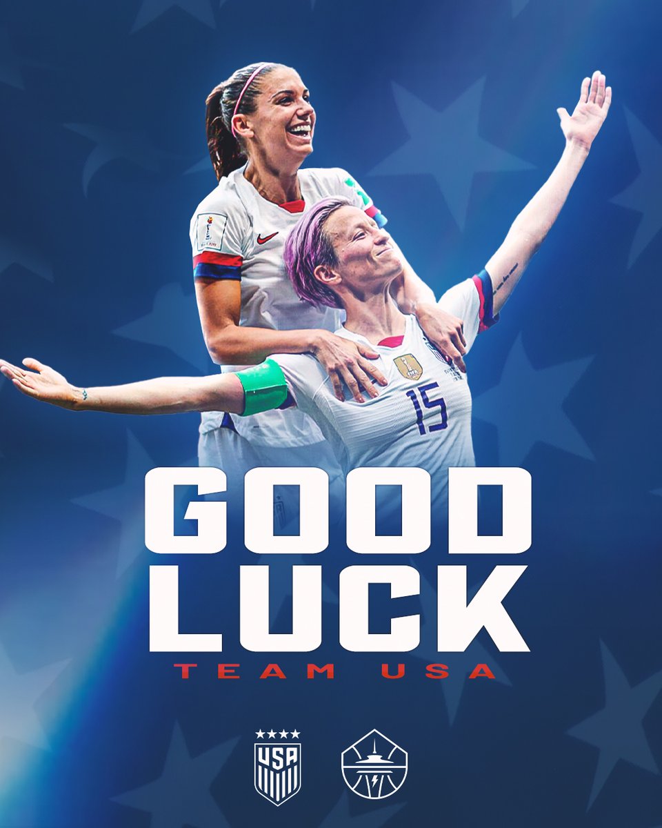 seattlestorm's tweet photo. Kicking off the quest for five ⭐️⚽️

Good luck @USWNT! 🇺🇸 https://t.co/LPByOHZQx7