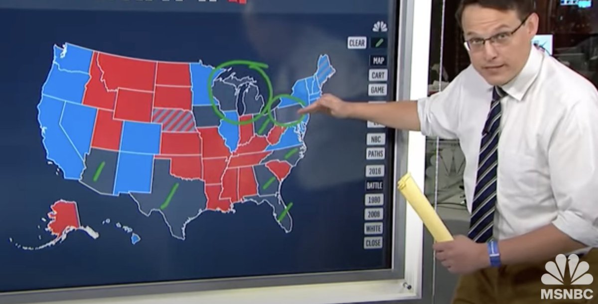 "Wisconsin, Michigan, could go for Barbie, could go for Oppenheimer. Nolan’s always done well in the Midwest but a lot of people there loved Little Women. On the East Coast, New York favoring Oppenheimer, his home state, no surprise there, Pennsylvania too close to call…"