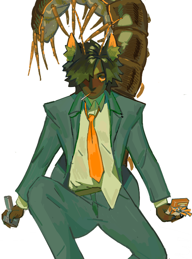 Bagged_Sprout's tweet photo. this drawing I did for artfight (not my character; belongs to mrkingdice on insta) https://t.co/ycfDMxm2JA
