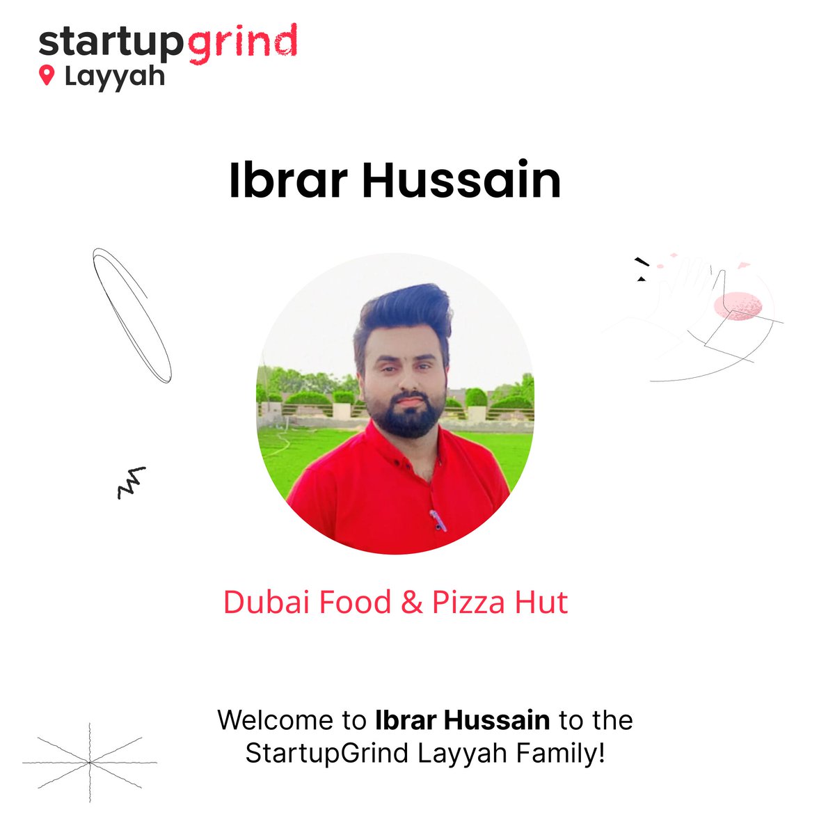 sg_layyah's tweet photo. Excited to announce that Ibrar Hussain is attending Startup Grind Layyah!

Hurry Up! We are closing registration soon as we have limited seats. Get Registered here: https://t.co/Q5S4h7KyTz

#StartupGrindLayyah #Entrepreneurship #Networking https://t.co/rvfSGe0ElH