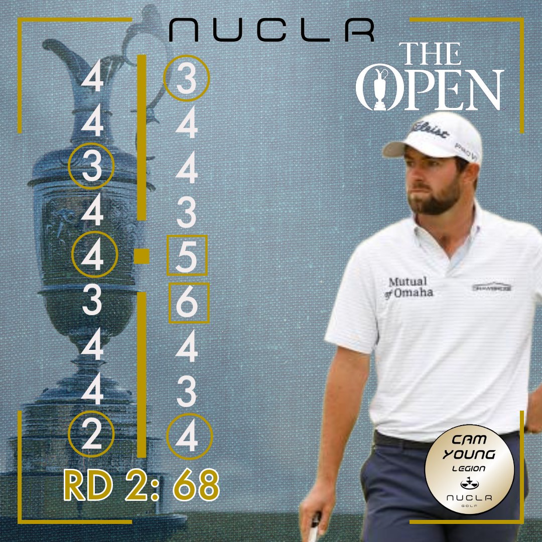 CamYoungLegion's tweet photo. 🎩 Cam moves up 41 places on Friday with a (-3) 68! Sitting at T7 (-2) @NUCLRGOLF #CamFan https://t.co/7wOlqNeiXX