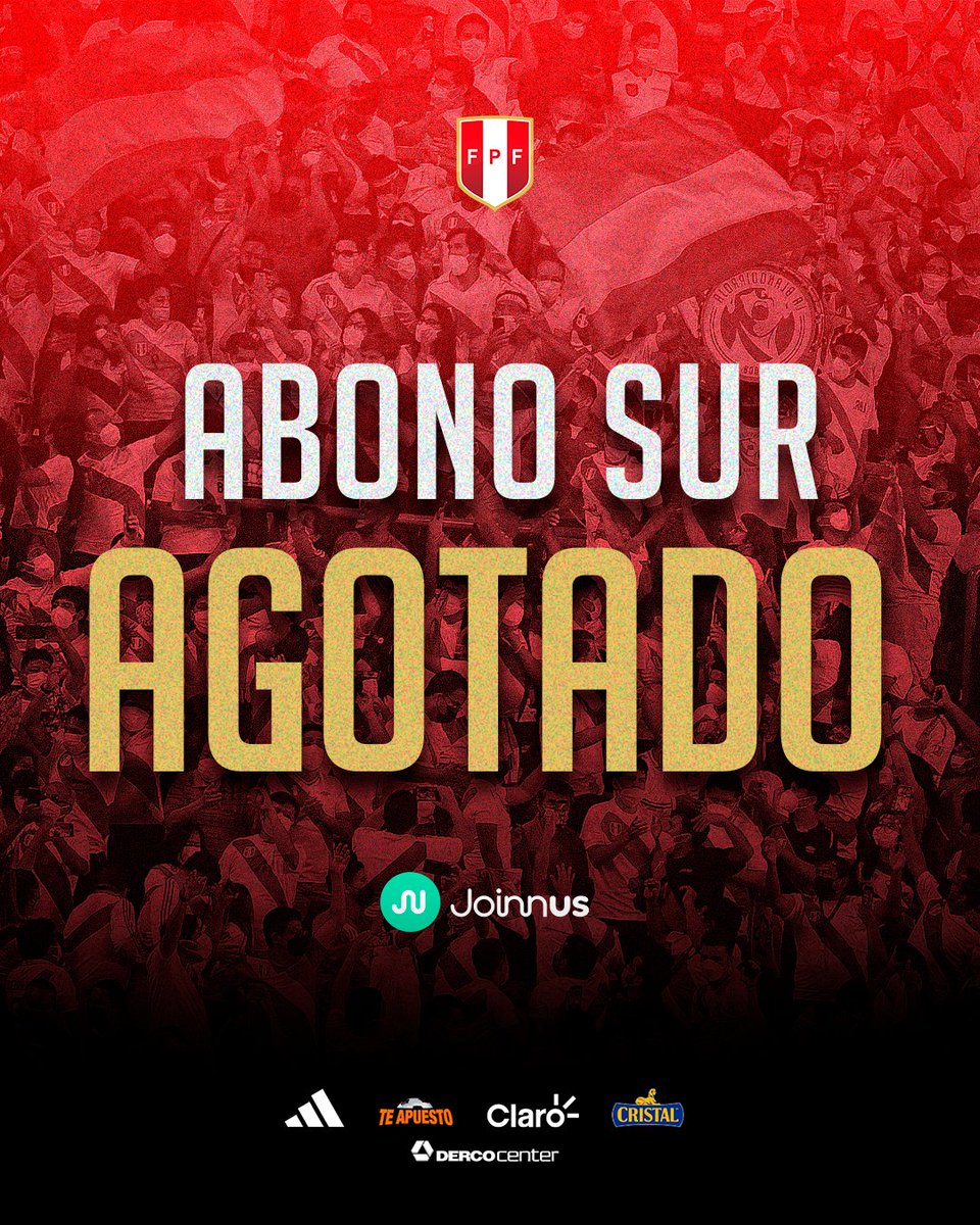 SeleccionPeru's tweet photo. 🎺¡𝗦𝗘 𝗔𝗖𝗔𝗕𝗢́ 𝗘𝗟 𝗔𝗕𝗢𝗡𝗢 𝗕𝗜𝗖𝗢𝗟𝗢𝗥 𝗣𝗔𝗥𝗔 𝗟𝗔 𝗧𝗥𝗜𝗕𝗨𝗡𝗔 ��𝗨𝗥! 🥁

No pierdas la oportunidad de acompañar a #LaBicolor 🇵🇪 en su camino al Mundial 2026.

🎟️ https://t.co/LxVUksXIjF

#LaBicolorNosUne
#ArribaPerú 💪🏻 https://t.co/cvYhs8neVO