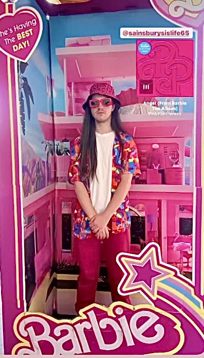 My boy has fully embraced Barbie day!!!