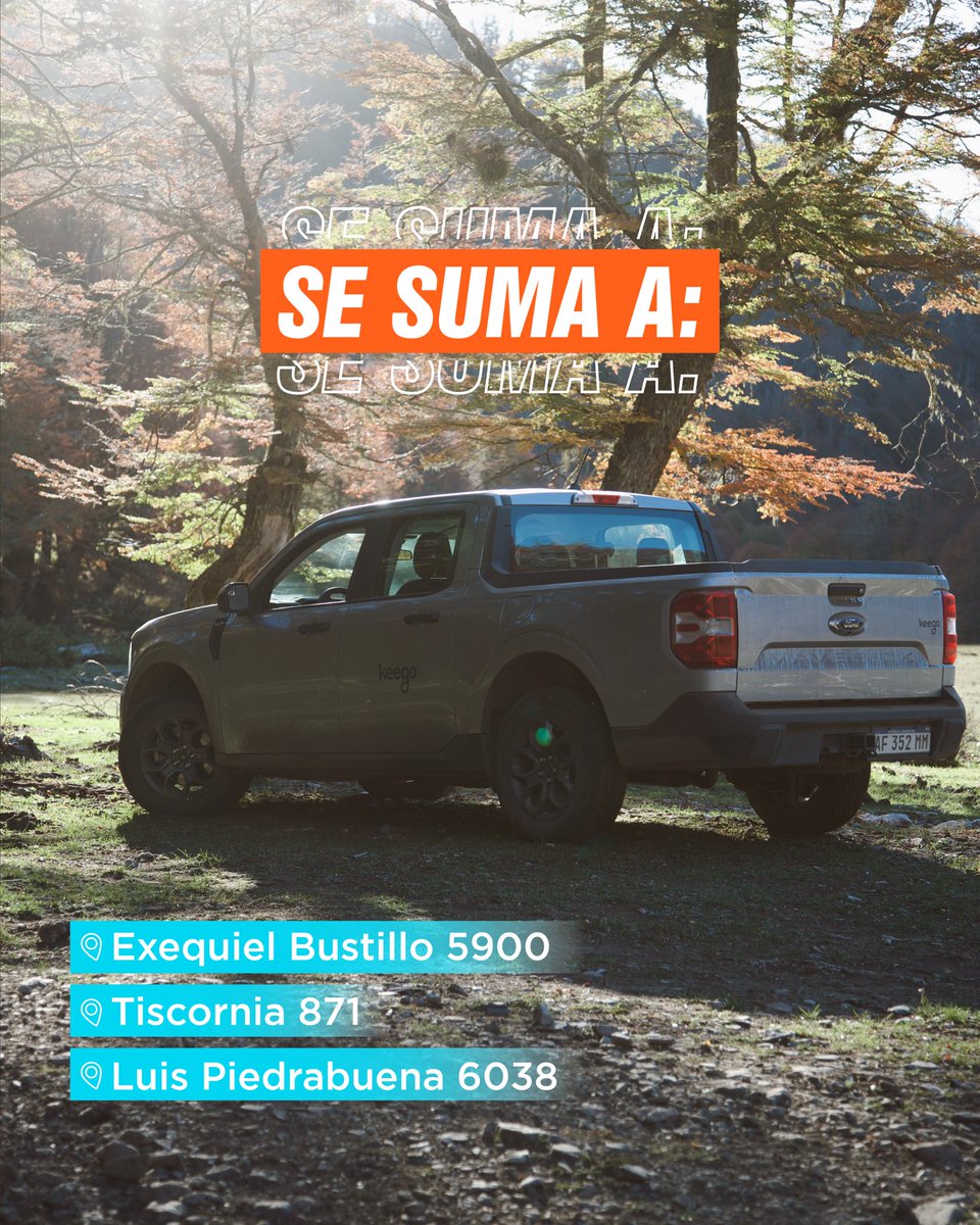 MyKeego_Arg's tweet photo. Seguimos sumando Points en uno de los lugares más lindos de la Argentina…Bariloche 🏔️ 

Nuevo parking a minutos del aeropuerto 📍 

YA DISPONIBLE 📲 

#MyKeego #Carsharing #GeneraciónKeego #SomosLoQueCompartimos https://t.co/2dtSXUVOkS