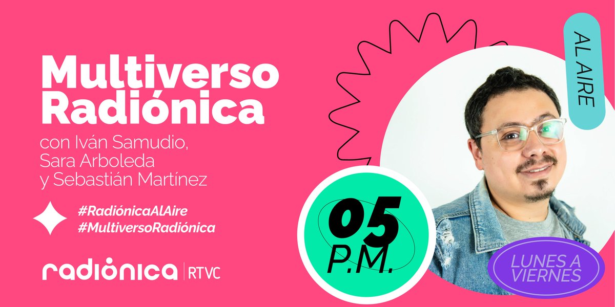 radionicafm's tweet photo. ⛅️Termina la semana en el #MultiversoRadiónica. Y hoy te acompañamos con buenos sonidos. 🔥🤘

@SebasMartinezP está #AlAire en todas nuestras frecuencias, en https://t.co/EAErCvGwS2 y en https://t.co/ZQP2KUFhVi https://t.co/HsRCzxlYNa