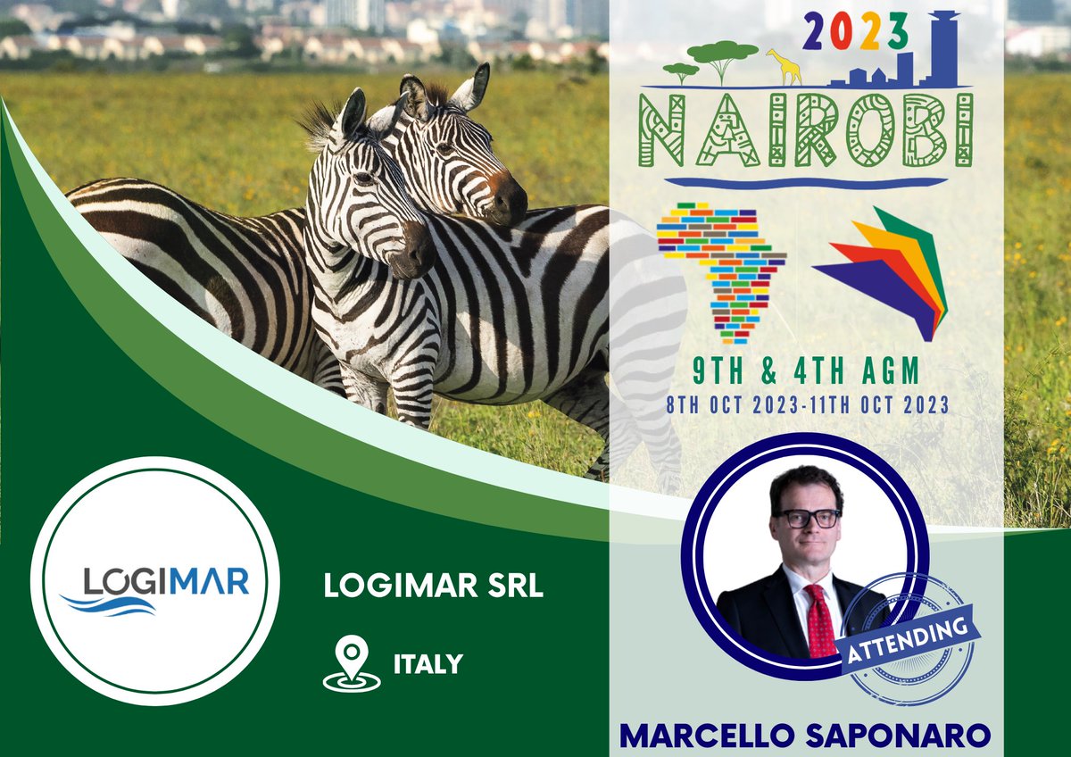 saponaro's tweet photo. Thrilled to meet more than 160 friends in Nairobi next October from 8 to 12!
@africa_logistic 
@alna_network 
@logimar_sped 
#africa #africalogistics #africalogisticsnetwork #aln2023 #alna2023 #nairobi #freightforwarding #projectcargo #logistics #shipping #kenya #freightforwarder https://t.co/5CV7c8wZN6