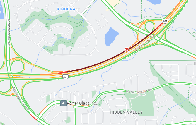 NewsRadioCGY's tweet photo. A crash on Stoney Trail NW as you drive WB approaching Shaganappi Trail.
#yyc #YYCtraffic #ABroads #CalgaryTraffic https://t.co/9OEkxA5xyt
