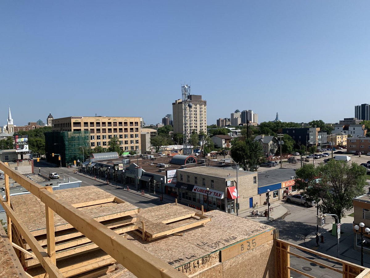 Beautiful views! Such sunny spaces! Mayor @ScottGillingham & I got a sneak peak on Adam Scharfe’s building in Osborne Village! It’s going to be great!