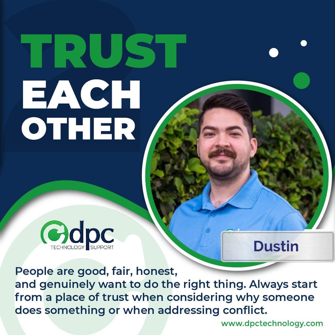 DPCTechSupport's tweet image. Please help us congratulate Dustin on being this week's core value winner!

Keep up the great work!