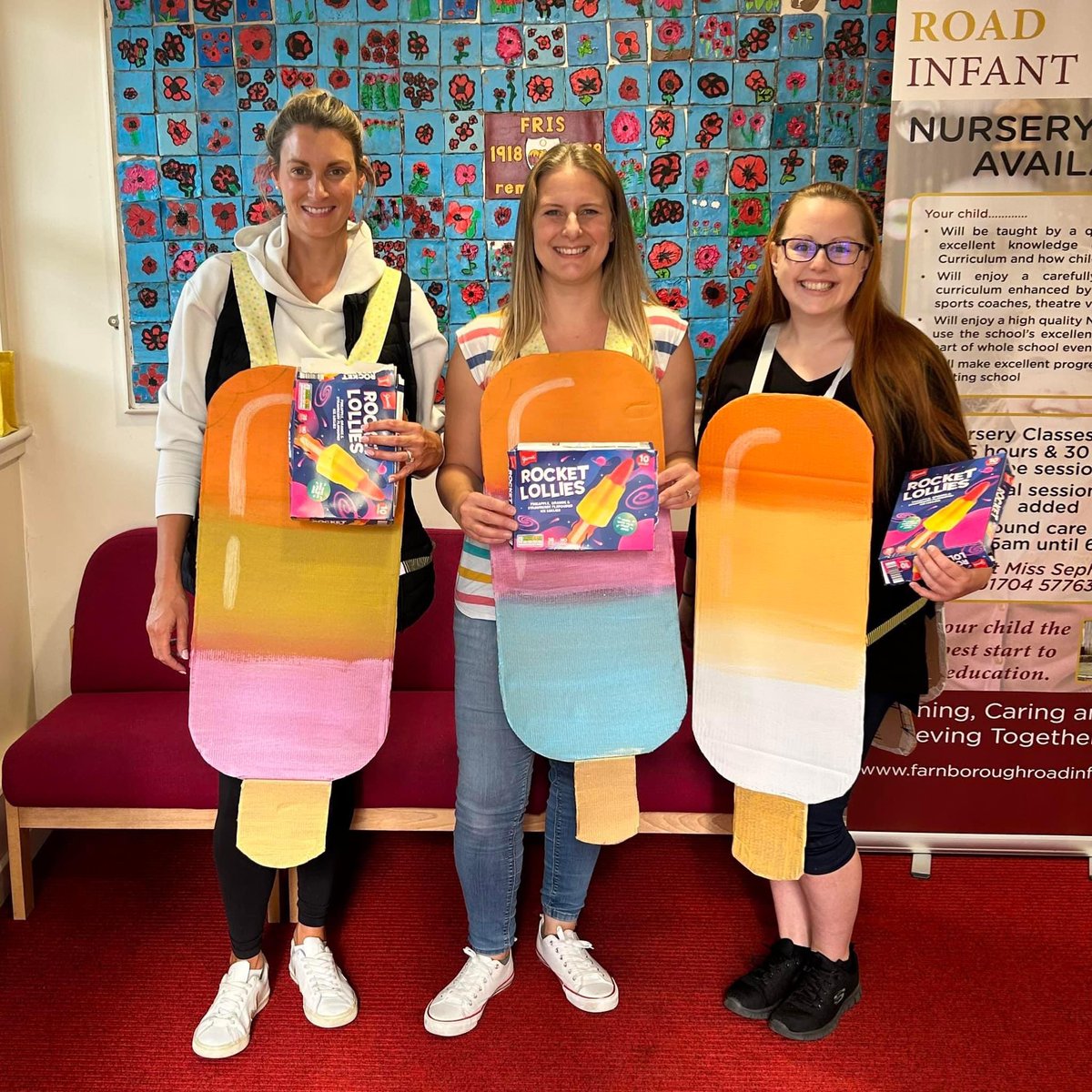 🌈 Last Day of Term Events 🌈 

We loved seeing all the children getting involved in Break the Rules day on Wednesday. In addition to Break the Rules Day, it was also Ice Lolly Day. Thank you to everyone who supported this and our PTA helpers who delivered dressed as Ice Lollys