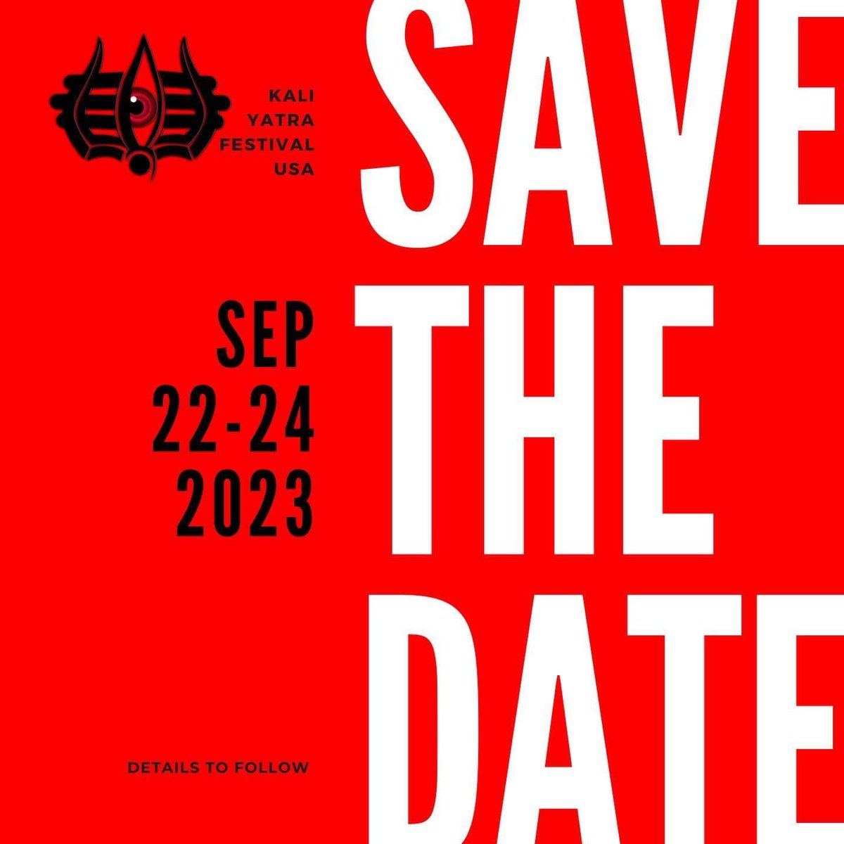 KaliYatraFest's tweet photo. Kali Yatra Festival USA 🇺🇸 Road to Kali

🗓️ September 22th - 24th 2023
📍 Sri Durga Mandir, Jamaica, NY 🗽

🔗 Visit https://t.co/AZzK66JW6S for more details!

#KYFUSA #KYF2023 #RoadToKali 🔱 https://t.co/6JAejj2YlD