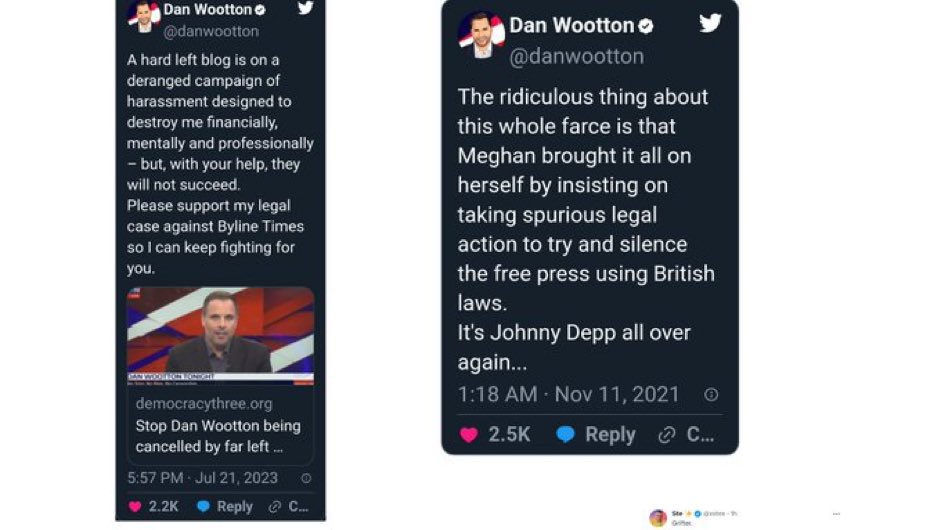 Dan Wootton the hard right blogger brought this it all on himself!

He lied, catfished, sexually harassed and blackmailed his way to his tabloid exclusive!

Now he’s come to only fans begging for donations 

It is Harvey Weinstein all over again 

#DanWoottonExposed https://t.co/NRljU2CmMJ