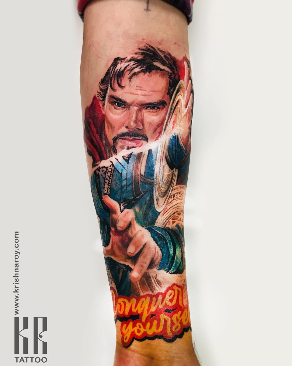 sushmitaroy__'s tweet photo. Dr. Strange from Marvel's Color Realism Tattoo.
_
Toronto Tattoo Studio Frozen Ink And Art by Krishna Roy
https://t.co/8gs97qNQwz
_
#torontotattoostudio #frozeninkandart #krishnaroytattoo #toronto https://t.co/OAfCAcexzL