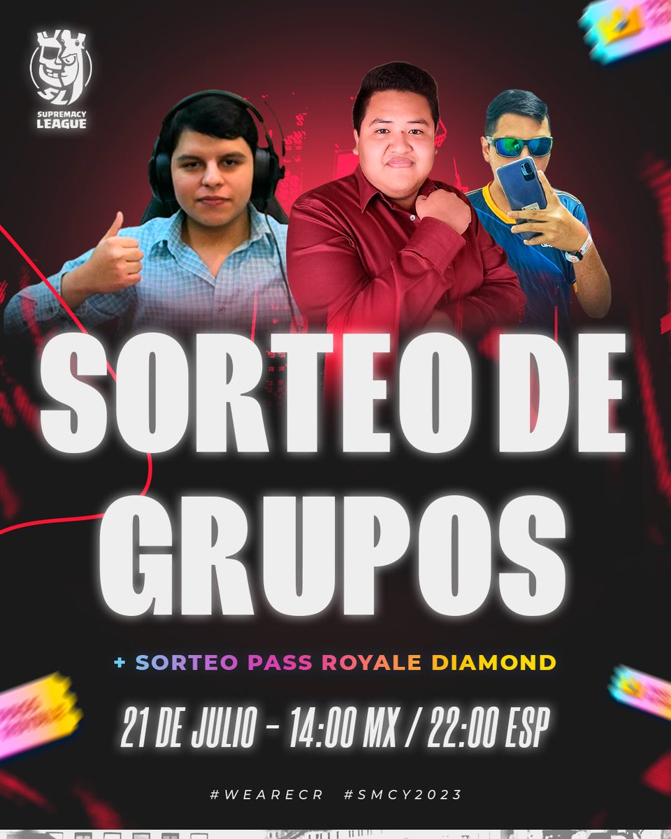 🔴 ESTAMOS EN VIVO!!

Ya comienza el sorteo de grupos de la #SEASON3 de la Supremacy League🔥

⏰: 14:00 🇲🇽 - 22:00 🇪🇸 - 5:00(+1) 🇯🇵 
📺: twitch.tv/kevincitogt
🎙️: <a href="/kevincito_CR/">Kevincito</a>, <a href="/Recameca/">Recameca 😈</a> &amp; <a href="/ChristianElNob/">ChristianElNob</a>

Buen día con todos!