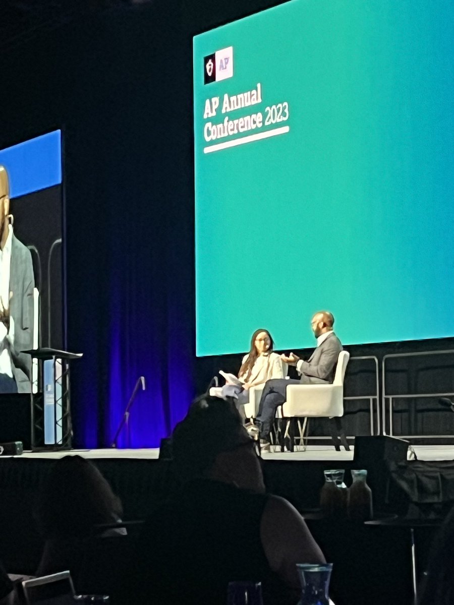 At the AP National Conference listening to Ms. Waters and Clint Smith discussing Mr. Smith’s book How the Word Is Passed. Feeling joyful.
#richinstudentsuccess