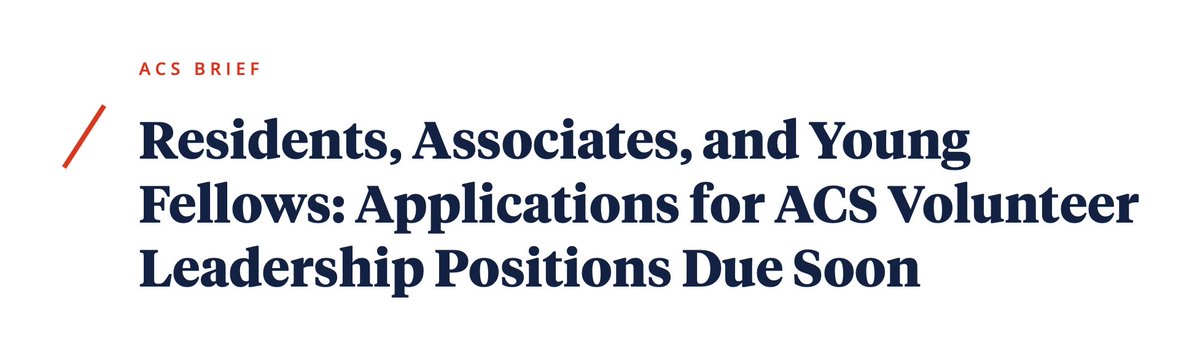 Surgeons who are interested in being a part of ACS leadership and who fit the demographic requirements are encouraged to apply for the following positions. Let's represent California! #socalsurgeons facs.org/for-medical-pr…