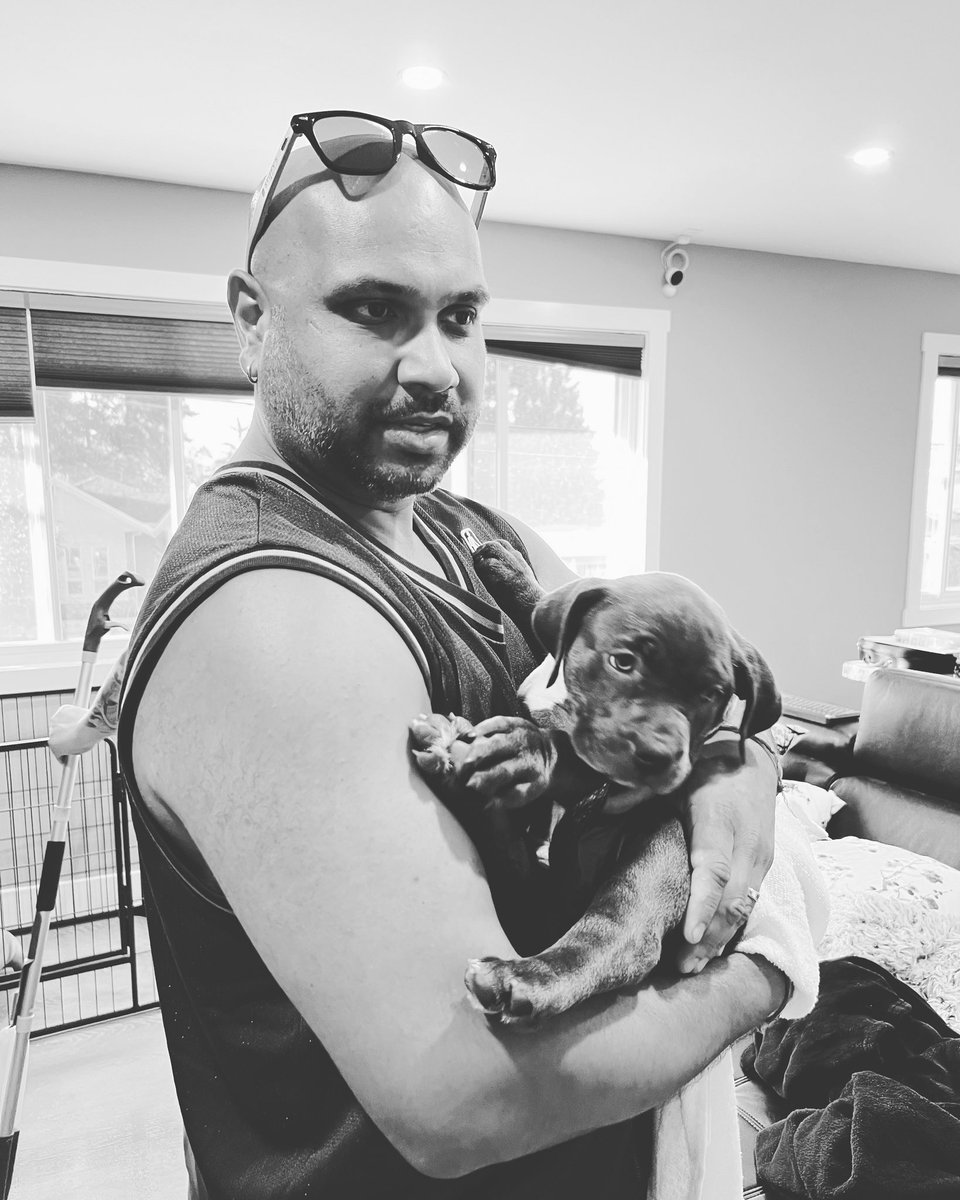 Vince_Sharma's tweet photo. There with my girls to assist for a friend, getting Cuddles and Hugs 🙏🏽. Falling in ❤️ again thats why they called me FijianPittbull because of my boy “Buddy” 🐶 Cancer Sucks when you loose a companion. I need a bigger place one day🤞🏽Lotto Max 🙏🏽🤣😉 https://t.co/6bu1Fhj2IF
