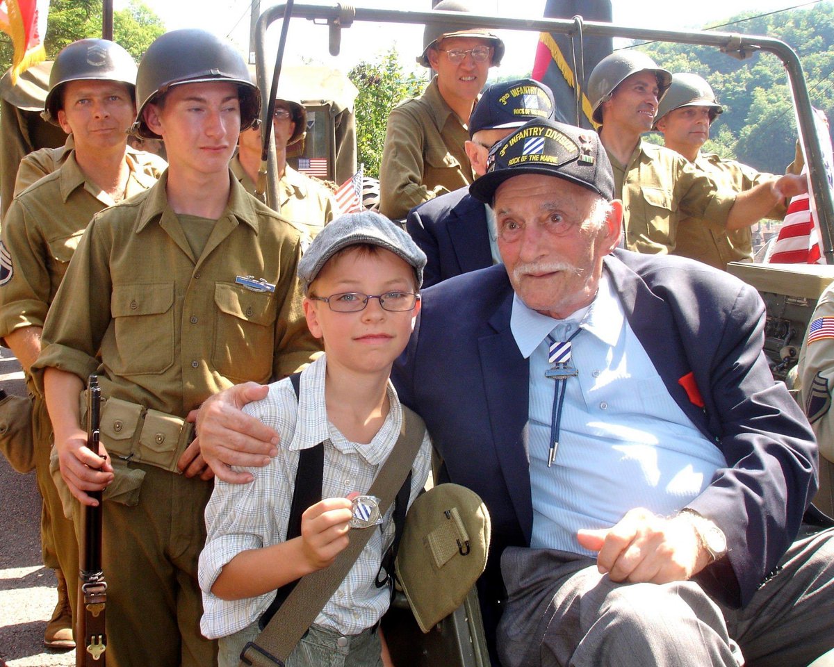 I’ve mentioned before that my Dad was a Browning Automatic Rifleman (BAR) gunner in the Battle Patrol of the 3rd Infantry Division in WWII. 

Here is one of my favorite pictures of my Dad, from August of 2007, when we traveled to France to retrace his steps from Cavalaire-sur-Mer