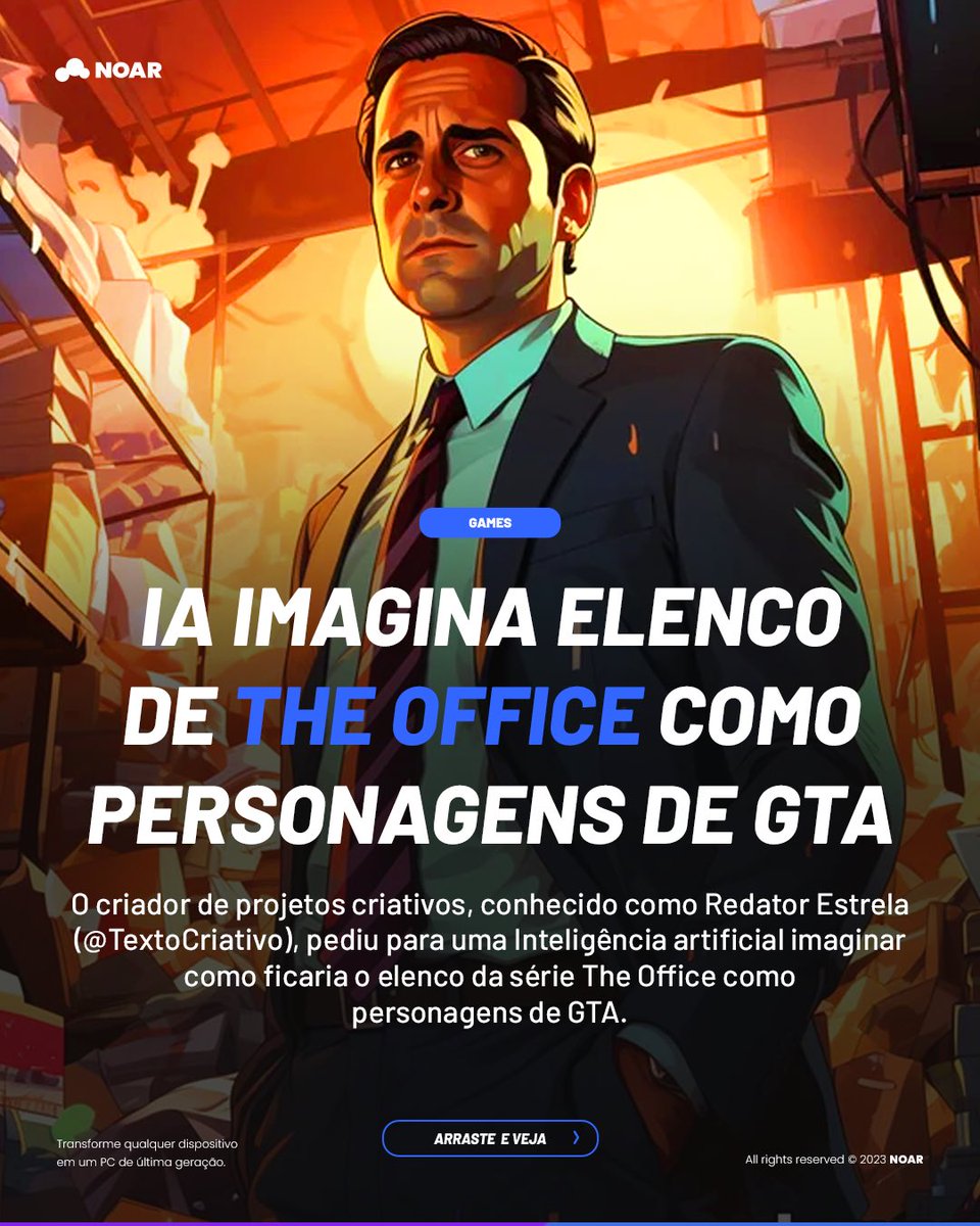 noarcloud's tweet photo. Já pensou encontrar o Michael ou o Dwight no meio de Los Santos?
“Foi o que ela disse!” 😂
Diz ai, qual personagem você jogaria? 👀
#Noarcloud #Cloudpc #Cloudtechnology #Cloudgaming #NoarUnit https://t.co/2Gm1TtRmIN