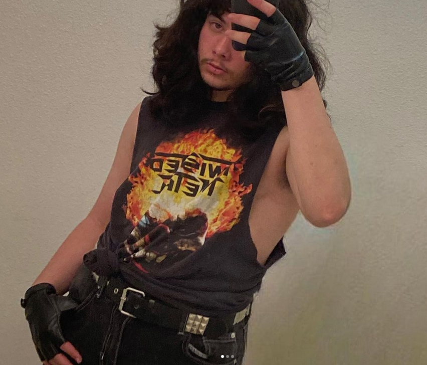 davidscottjaffe's tweet photo. Speaking of trans superheroes: here's my son. Looking BAD ASS and way cooler than I ever did and wearing one of the coolest fucking shirts on the planet! Thanks for promoting yer pappa's work, Cal! Love you w/all my heart, child! :) ❤️❤️❤️ https://t.co/YAw53O86RW