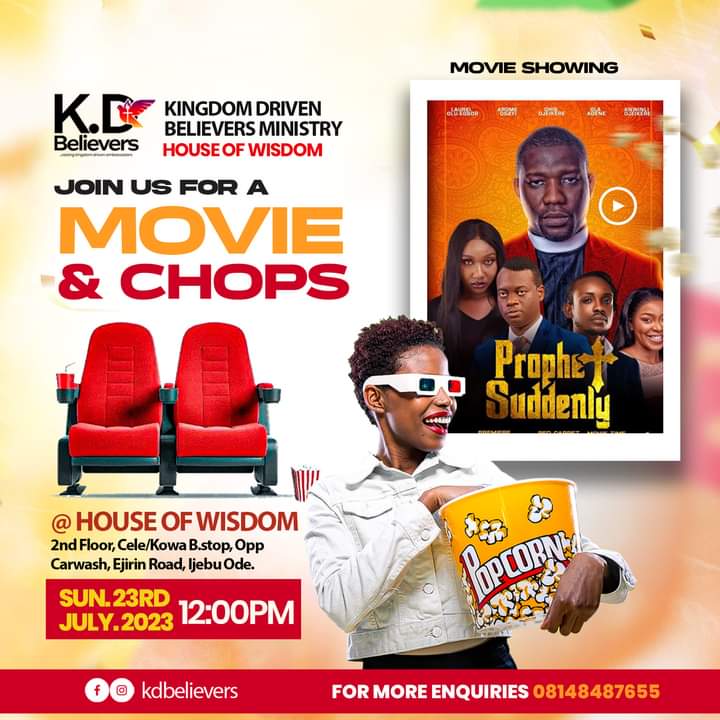kd_wisdom's tweet photo. Have you Reserve your Seat this Sunday at house of wisdom movie Sunday.

Don't miss it, invite your loved ones.

12PM https://t.co/tU1UyKwByi