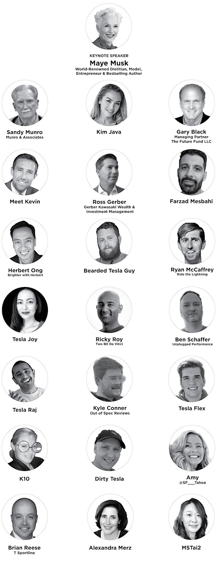 Tesla Owners Silicon Valley on Twitter: &ldquo;Presenters - @mayemusk @live