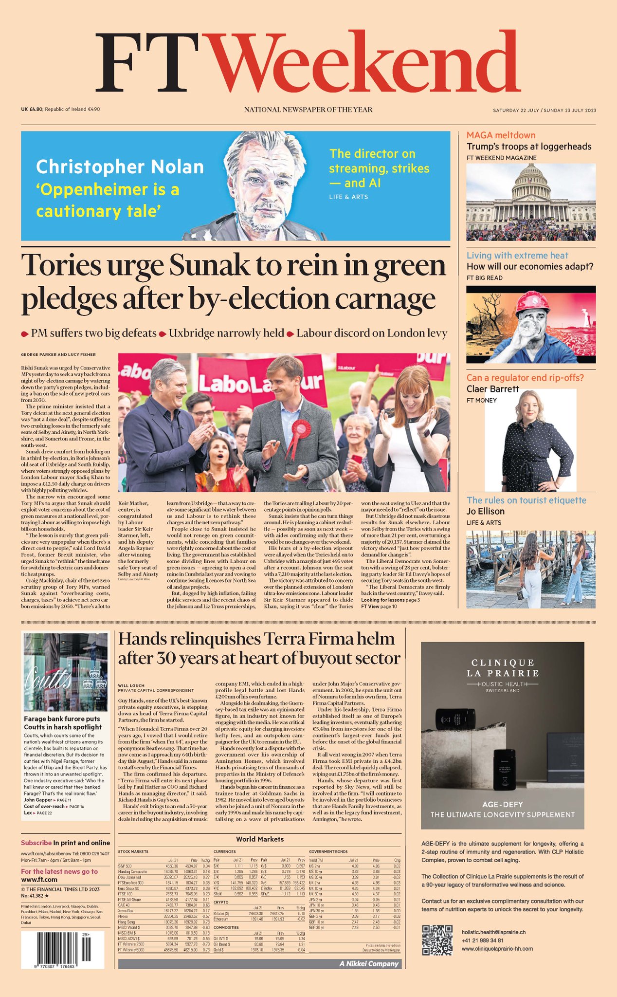 Financial Times on Twitter: "Just published: front page of the ...