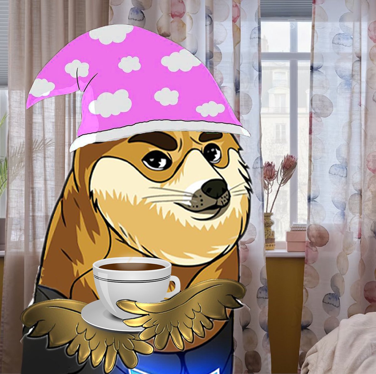Twoge20ETH's tweet photo. In my nightgown, still working. So excited for our upcoming presale.  

#TWOGE2 will become the next big thing in the #memecoin Universe." https://t.co/29EmsoGvT2