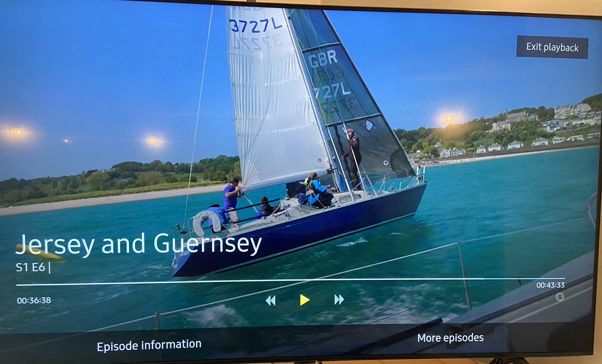 CharlieMartell1's tweet image. If you watch @channel5_tv’s “Jersey and Guernsey”, Episode 6 shows a bit of Gorey Regatta and Bandit… not sure who that is at the mast 😉
#Gorey #yachtracing #JerseyCI