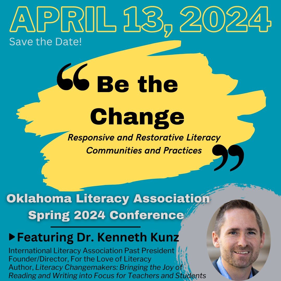 Thanks to the @LiteracyOKLA for inviting me to participate in this upcoming year's conference! I look forward to representing the @ILAToday community and connecting with all of you!