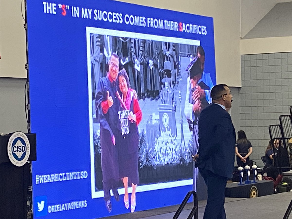 Jessica Martinez (@msmartinezj1) on Twitter photo “The S i my success comes from their sacrifice” <a href="/DrZelayaSpeaks/">Dr. Jose Luis Zelaya</a> #ClintISD100 #HMSHawks “The S i my success comes from their sacrifice” <a href="/DrZelayaSpeaks/">Dr. Jose Luis Zelaya</a> #ClintISD100 #HMSHawks