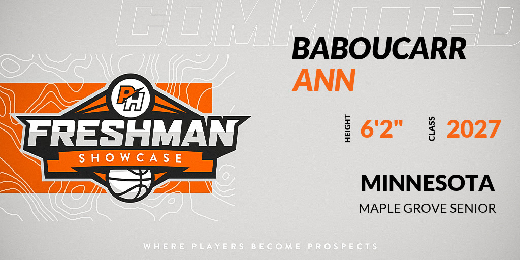 NorthstarHoops's tweet photo. Welcome Class of 2027 Baboucarr Ann of Maple Grove Senior HS to the @NorthstarHoops Showcase @ Royals Athletic Cener. 

🔥🏀 #PHFreshmanShowcaseMN 🏀🔥

Register NOW! 👇  
https://t.co/PdIddNo45p https://t.co/jm3FVEPwk7