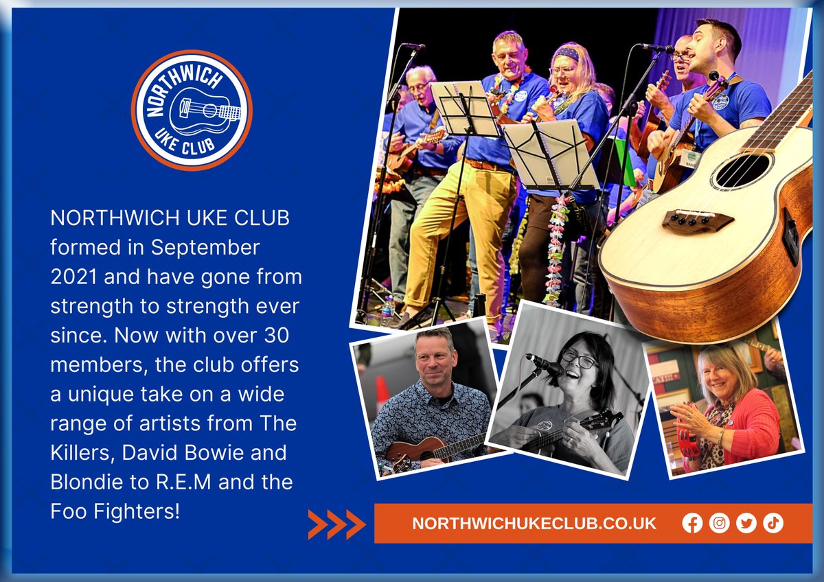 Shrewkfest_2020's tweet photo. Northwich Uke Club will be in the Paddocks Marquee on Saturday 29th July at 13.15 to 14.30. 
They would love it if the audience would join in playing and singing with them. To that end they have made their songbook available to download from this link ;) 
https://t.co/WaRfhKxiLQ https://t.co/bNeFHtPL0w