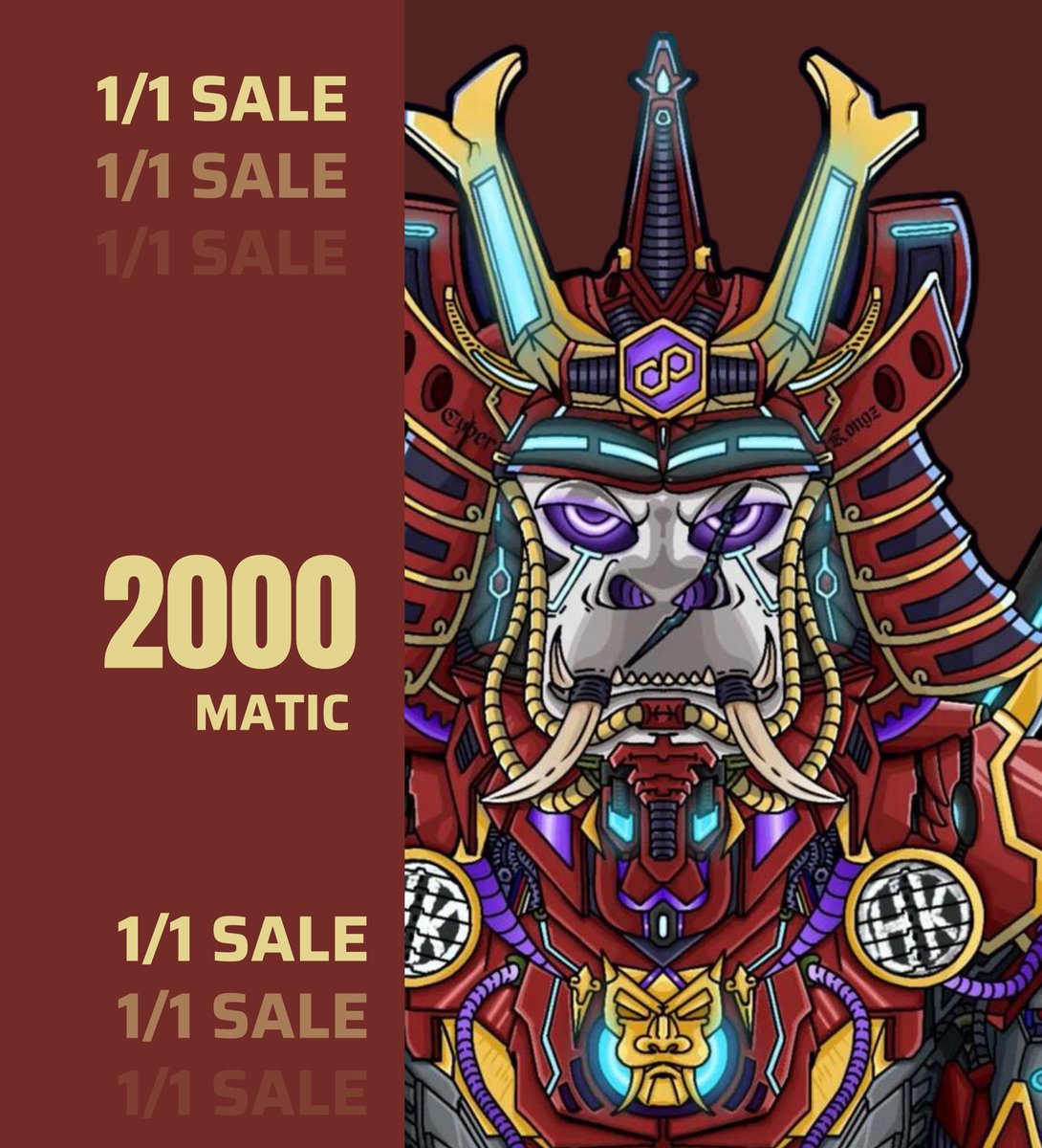 HyperKongz's tweet photo. FIRST 1/1 SALE 2000 MATIC 🔥
Token #711

#GETHYPER 🚀 https://t.co/nB8p6EitKR