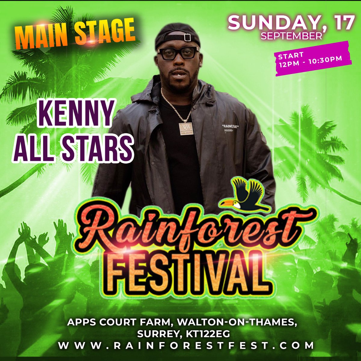 Rainforest_Fest's tweet photo. GET READY TO IGNITE THE DANCE FLOOR AND UNLEASH UNSTOPPABLE ENERGY AT THIS YEAR’S RAINFOREST FESTIVAL!! 🕺💃💃🏽🕺🏾

4 Turntable Maestros are lined up to thrill you to an unforgettable summer time musical experience with their magic fingers! 

🎧 DJ ACE @DJAce 
🎧 COLIN FRANCIS @DJColinFrancis 
🎧 KENNY ALLSTAR @KennyAllstar 
🎧 DAZE 
🎧 RICHIE DAN 
🎧 STYLO G @Stylog 

RAINFOREST FESTIVAL 2023 promises to create a total sparkling atmosphere! So grab your friends and get ready to groove to the smooth summertime sounds all day long!

DATE
SUNDAY 17TH SEPT 2023

VENUE
APPS COURT FARM HURST ROADWALTON-ON-THAMES KT122EG, LONDON.
https://t.co/lEhJDqL8v5

TIME
12PM - 10:30PM

Tickets are available at 👉🏽 https://t.co/lUES5PWLD8

So to anyone that wants a fun, classy, summer time musical experience, MARK YOUR CALENDARS AND GET YOUR TICKETS!!!#

#Libianca #RainforestUK #WhatsApp #summer2023 #UK #afrobeats #Amapiano #DJ #LondonFestival